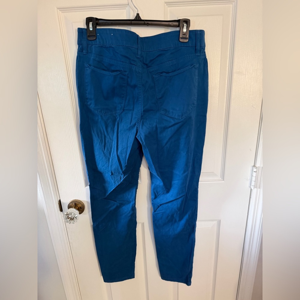 Chico's Vibrant Blue Straight Leg Pants size 1.5 R (Size M 10) - Picture 7 of 10